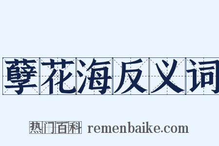 孽花海反义词是什么意思的图片